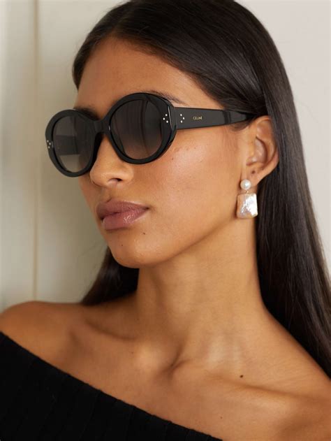 lord and taylor celine sunglasses round acetate|Multi Round Acetate Frame Sunglasses – Lord & Taylor.